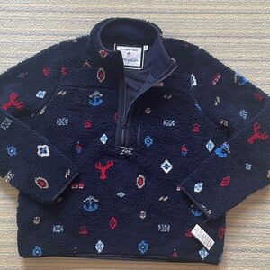 Vineyard Vines Women’s XL Nautical Icons Supershep Fleece Half Zip NWT